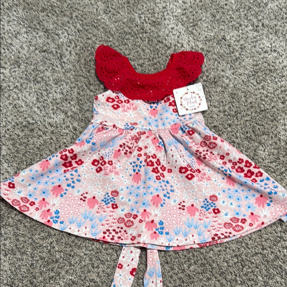 Cheeky Plum Floral Kids Dress